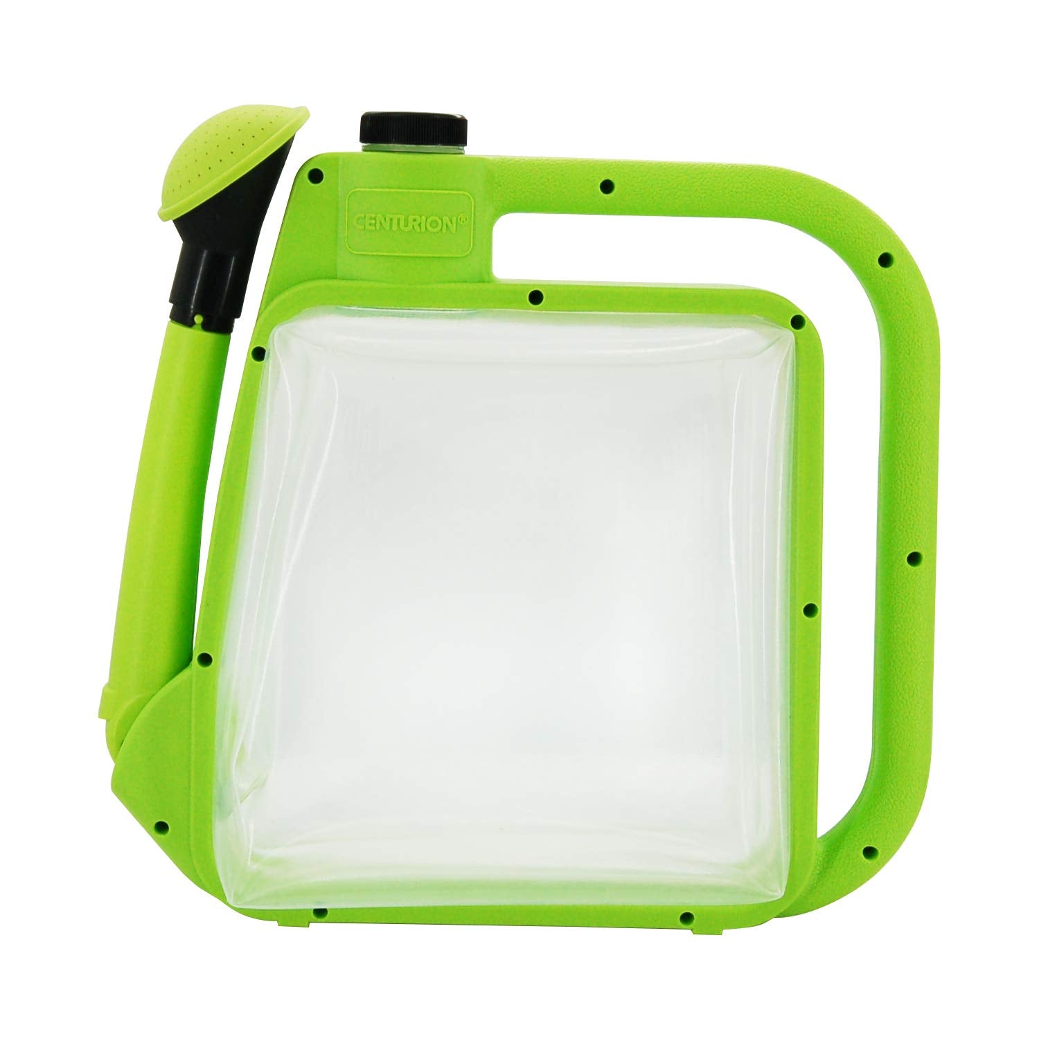 Centurion front view lime can showing ergonomic handle and compact form