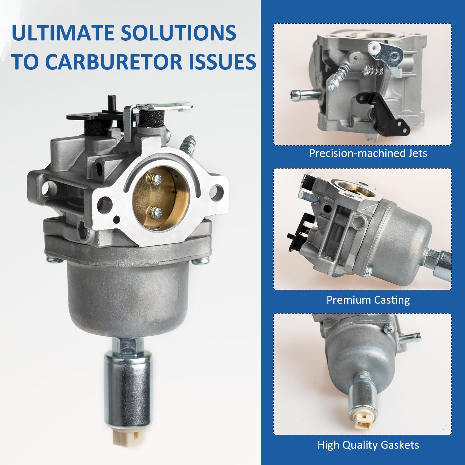 Centuryestar carburetor installed on a Craftsman mower demonstrating fit and improved performance