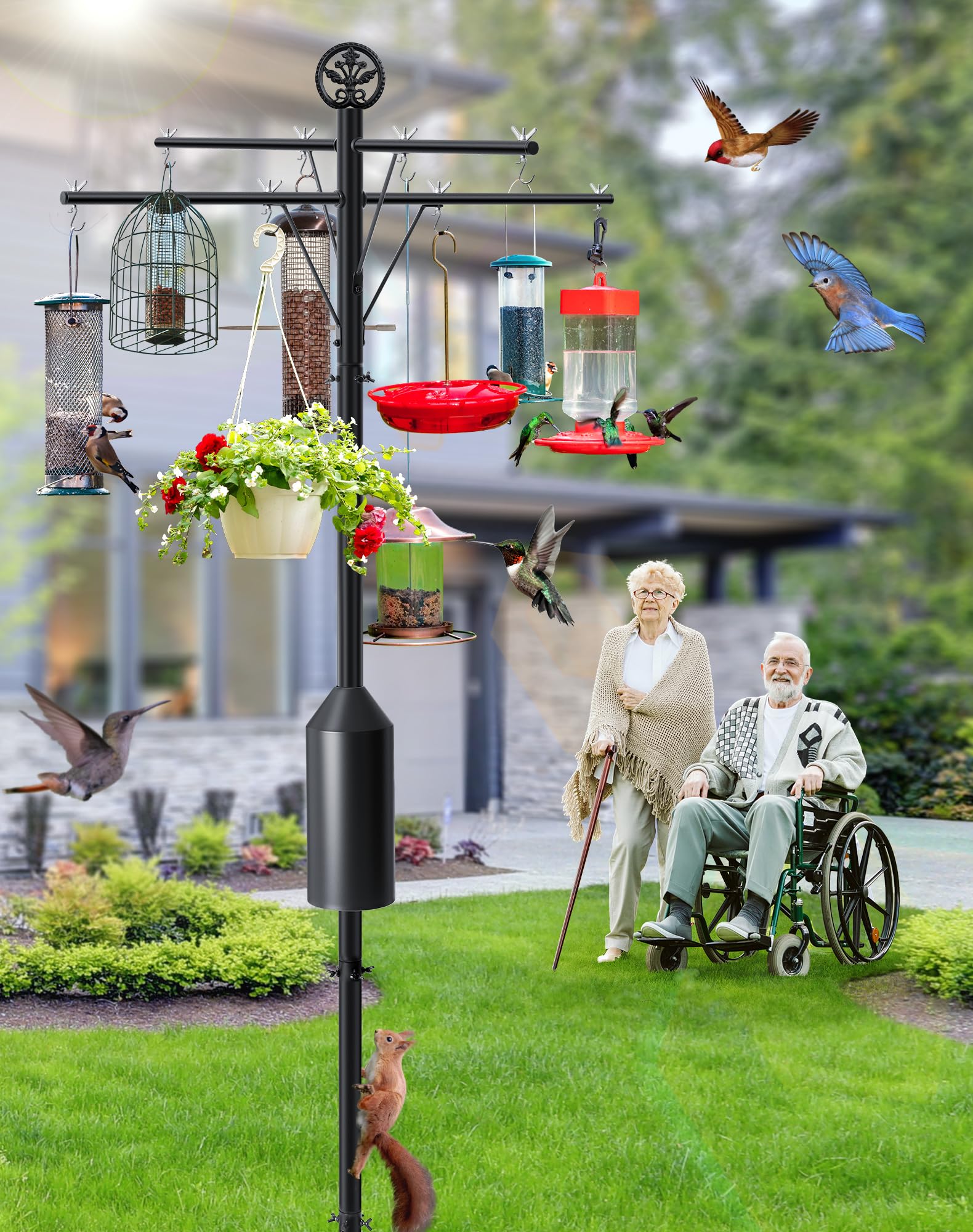 Ceoighe height comparison with person showing 95-inch scale and visibility benefit