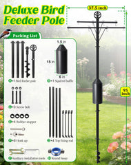 Ceoighe horizontal hook arms detail with multiple feeders hanging benefit
