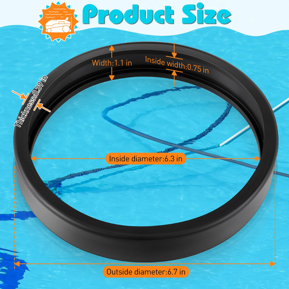Ceoighe tire installed on a pool cleaner wheel demonstrating restored mobility