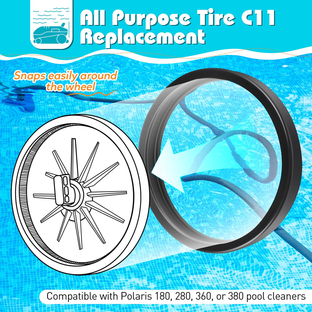 Ceoighe tire fitted on wheel hub showing snug fit for reliable operation