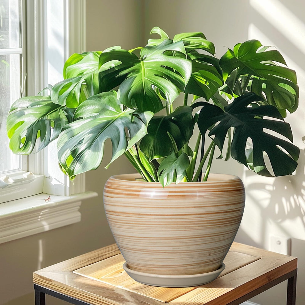 Ceramicfor on patio among pots showing weather-ready design and aesthetic benefit