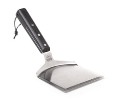 Certified Angus Beef close-up of beveled stainless steel blade creating crisp crusts