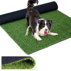 Cestavie front view of 3x5 ft turf rug showing realistic green lawn look and curb appeal