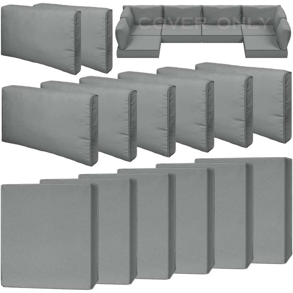 Cethytirko front view of all 14 covers neatly arranged, showing full set benefit