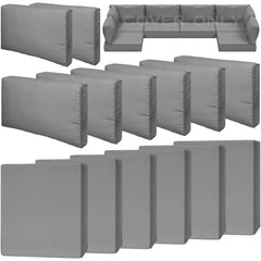 Cethytirko front view of all 14 covers neatly arranged, showing full set benefit