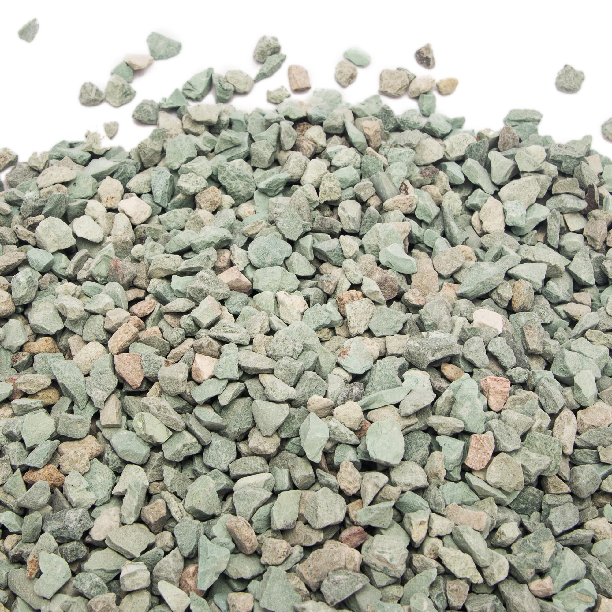 CFKJ pebbles used in outdoor garden bed enhancing visual contrast