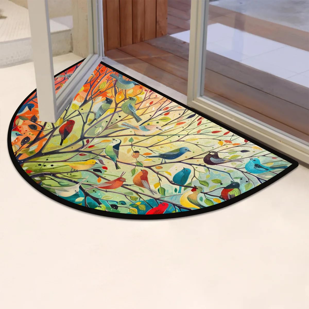 cfpolar detailed bird painting on mat highlighting colorful design and realism