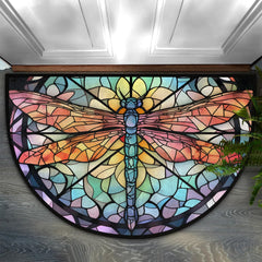 cfpolar dragonfly front view showing colorful stained glass design and welcoming look