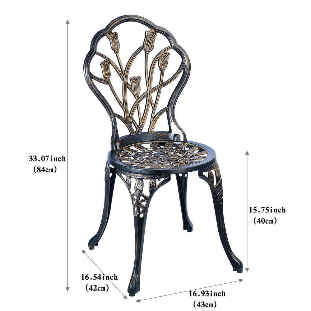 C/G patio casa chair seat detail showing curved comfort and rust-resistant coating