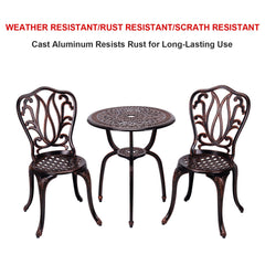 C/G patio casa tabletop with umbrella hole allowing easy shade attachment