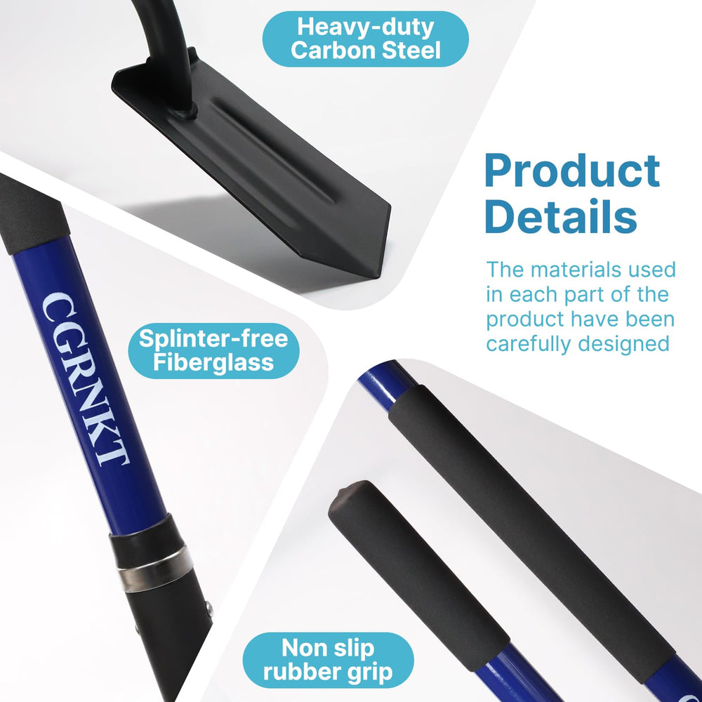CGRNKT next to tape measure to show 56-inch handle length and leverage benefit