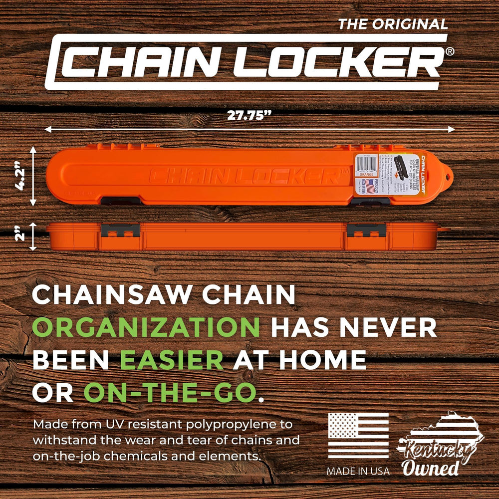 Chain Locker open with multiple chains organized for fast selection benefit