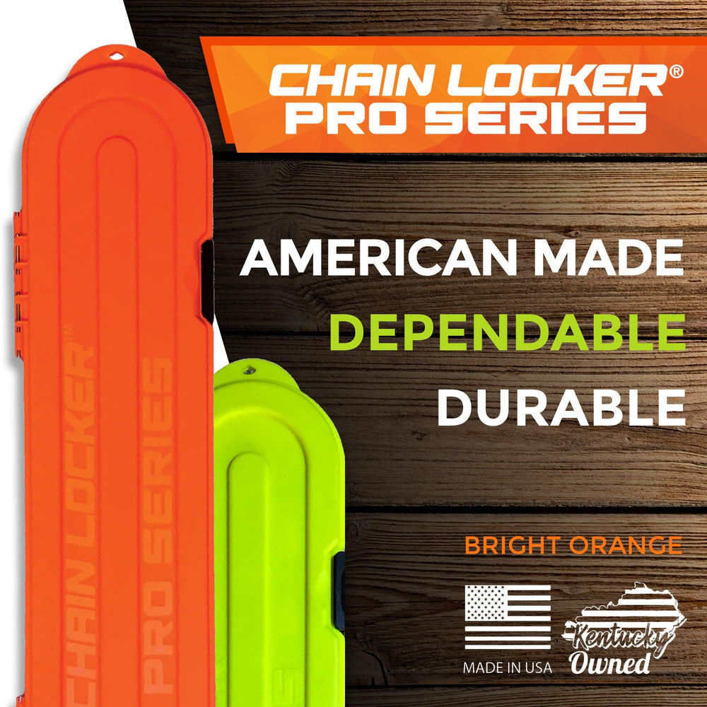 Chain Locker open interior showing dual rows and tabs organizing chains efficiently
