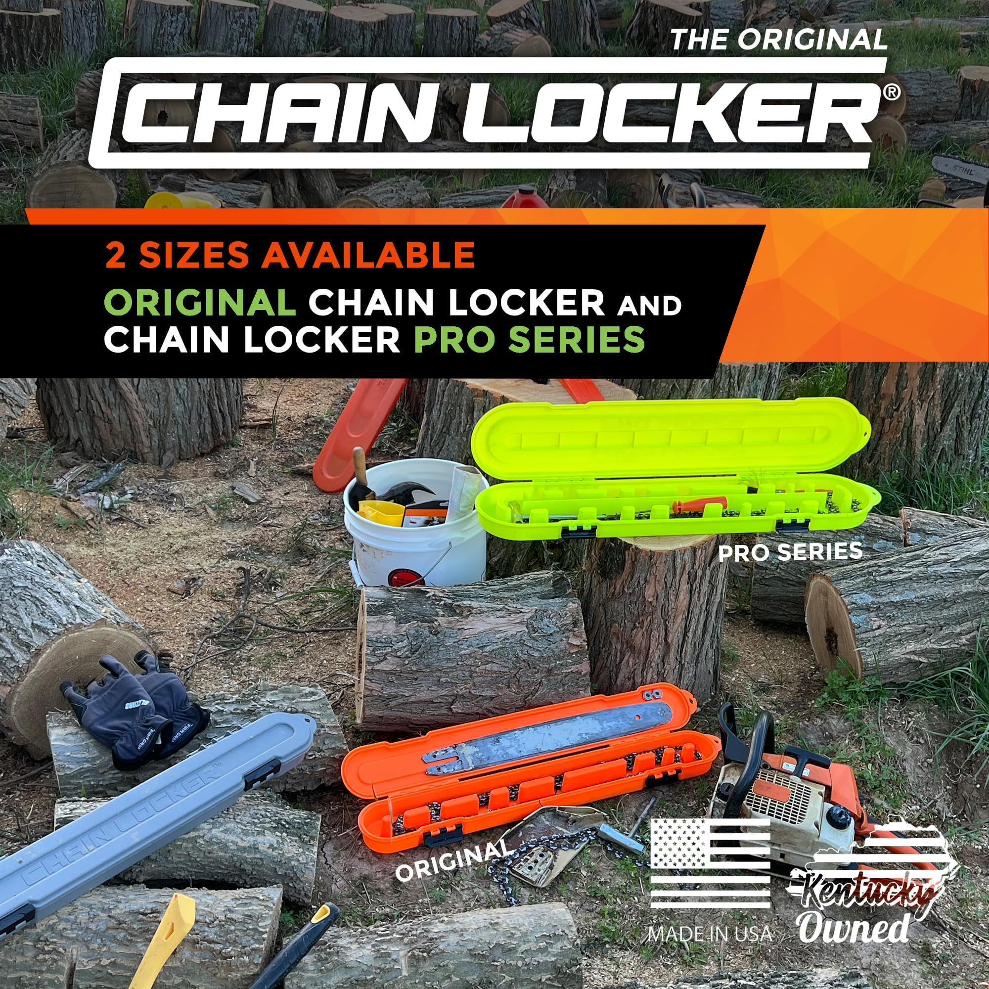Chain Locker next to ruler showing dimensions and capacity for planning benefit