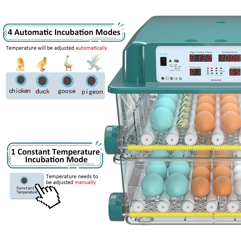 Chalixion adjustable egg rollers holding eggs securely for even turning