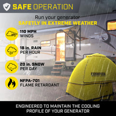 Champion Storm Shield refuel door open allowing quick safe refueling