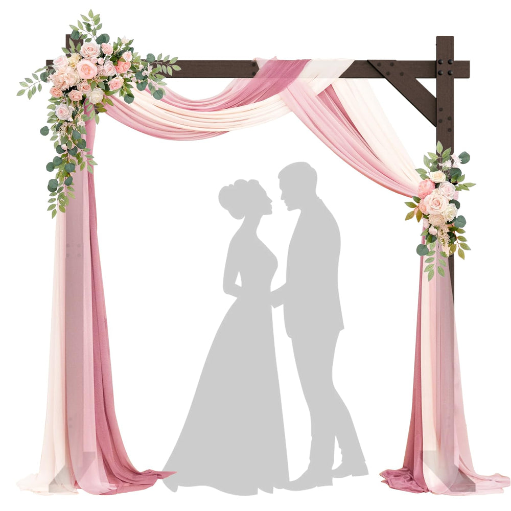 chamvis full front view of square arch showcasing elegant backdrop and focal point