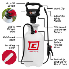 CHAPIN EVO wand and adjustable nozzle close-up for precise spray control