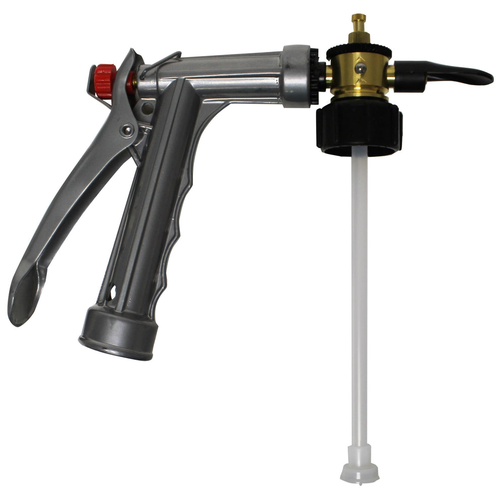 CHAPIN metering dial closeup providing precise dilution control benefit