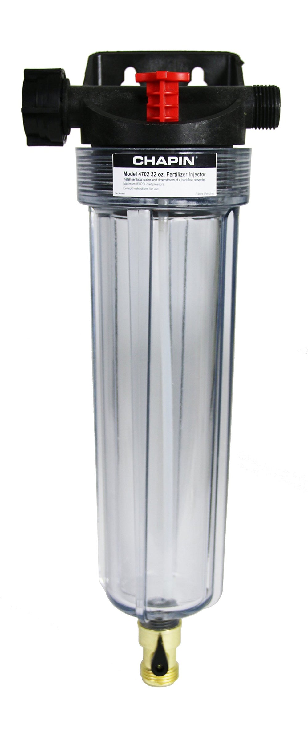 CHAPIN HydroFeed front view showing clear 32-ounce tank for easy monitoring