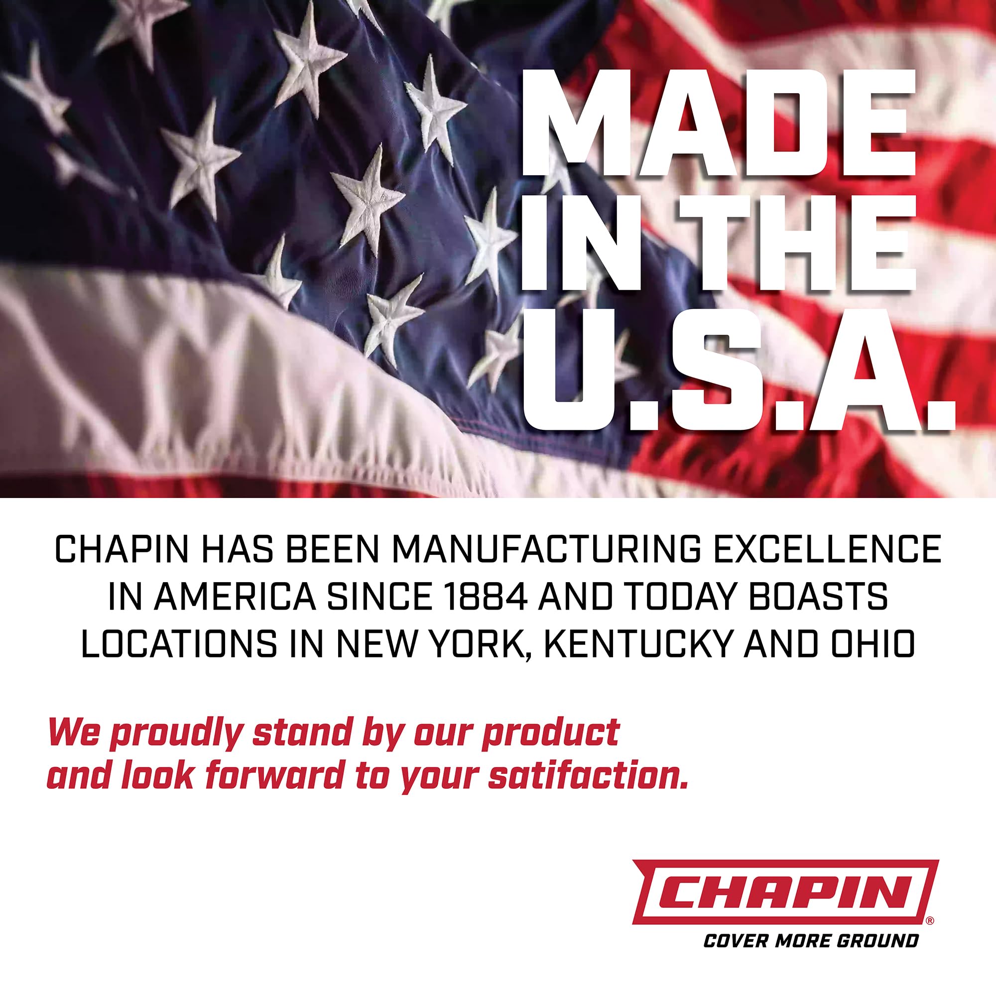CHAPIN sprayer in garden use showing precise application and reduced chemical waste