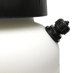 CHAPIN pressure relief valve and comfort-grip handle showing safe, comfortable pumping