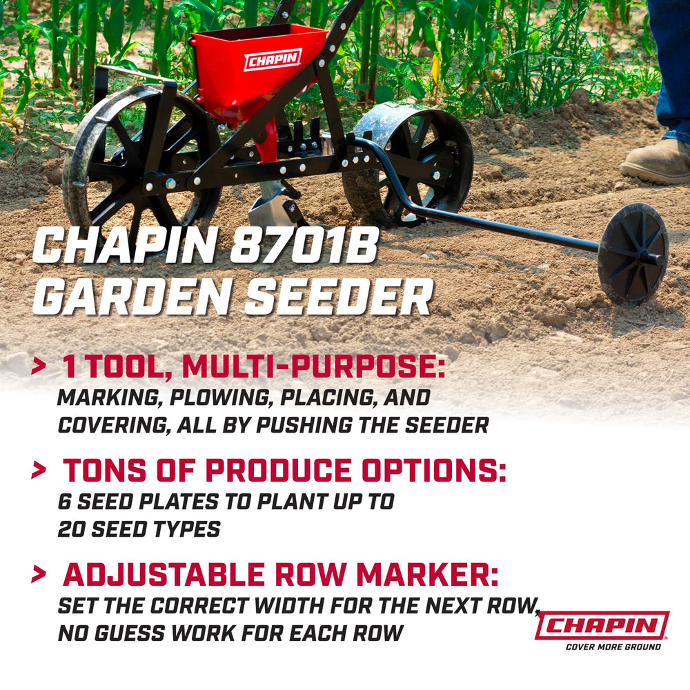 CHAPIN close-up of 1.5L poly hopper highlighting rust-resistant storage benefit