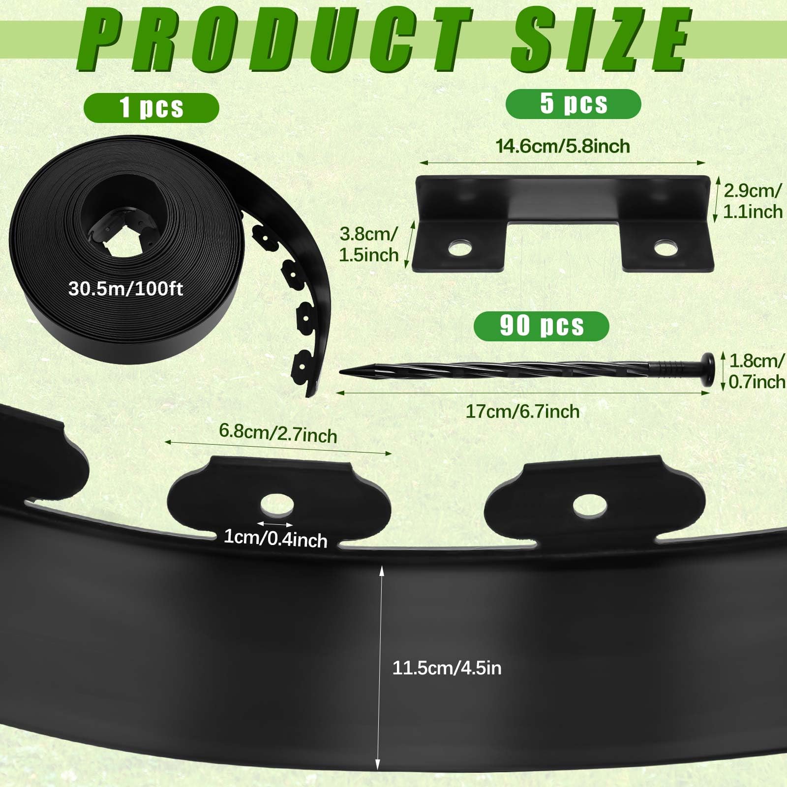 Chapou unrolled coil displaying 4.5-inch height and black flexible profile benefit