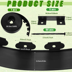 Chapou unrolled coil displaying 4.5-inch height and black flexible profile benefit