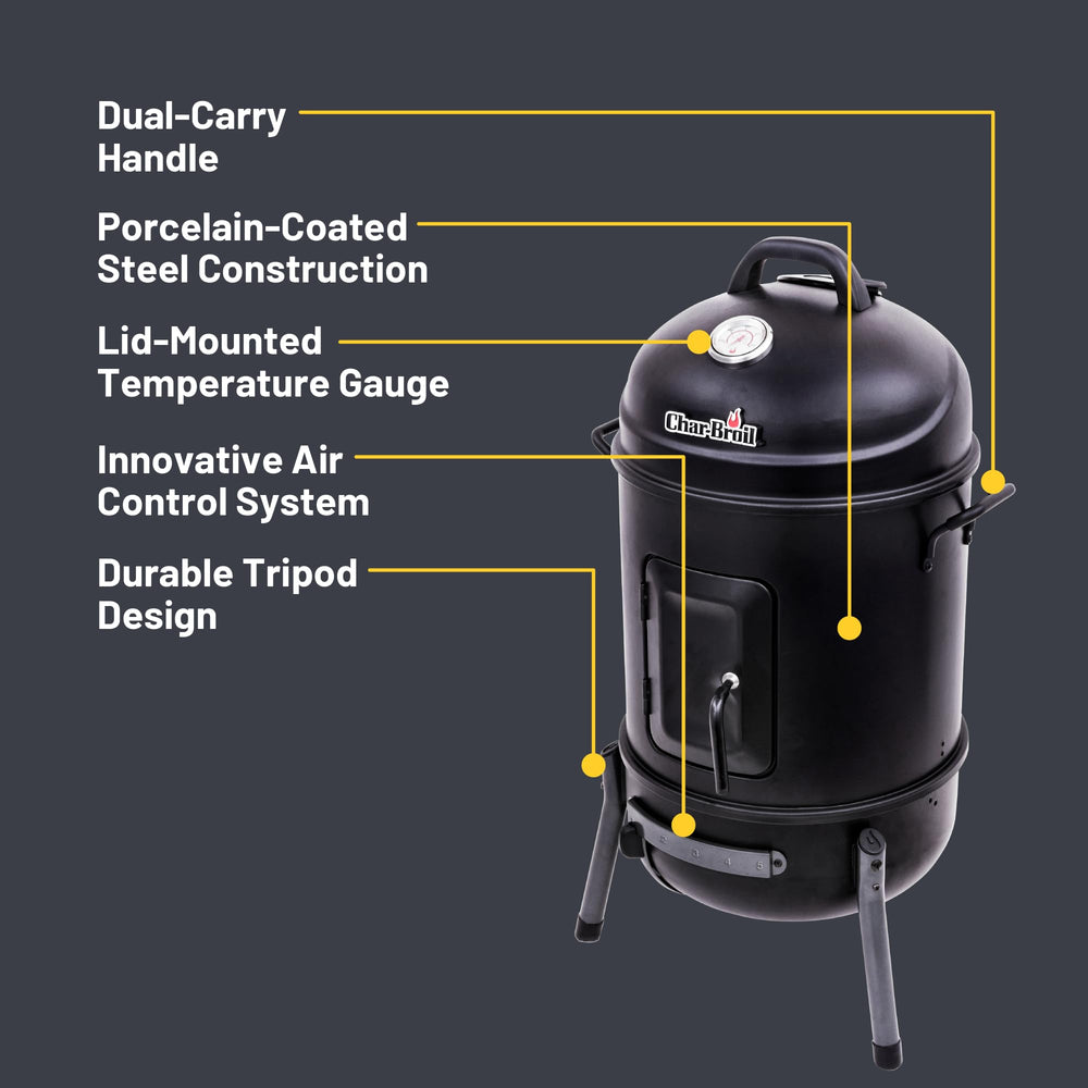 Char-Broil porcelain-coated surface close-up highlighting rust resistance and easy cleaning