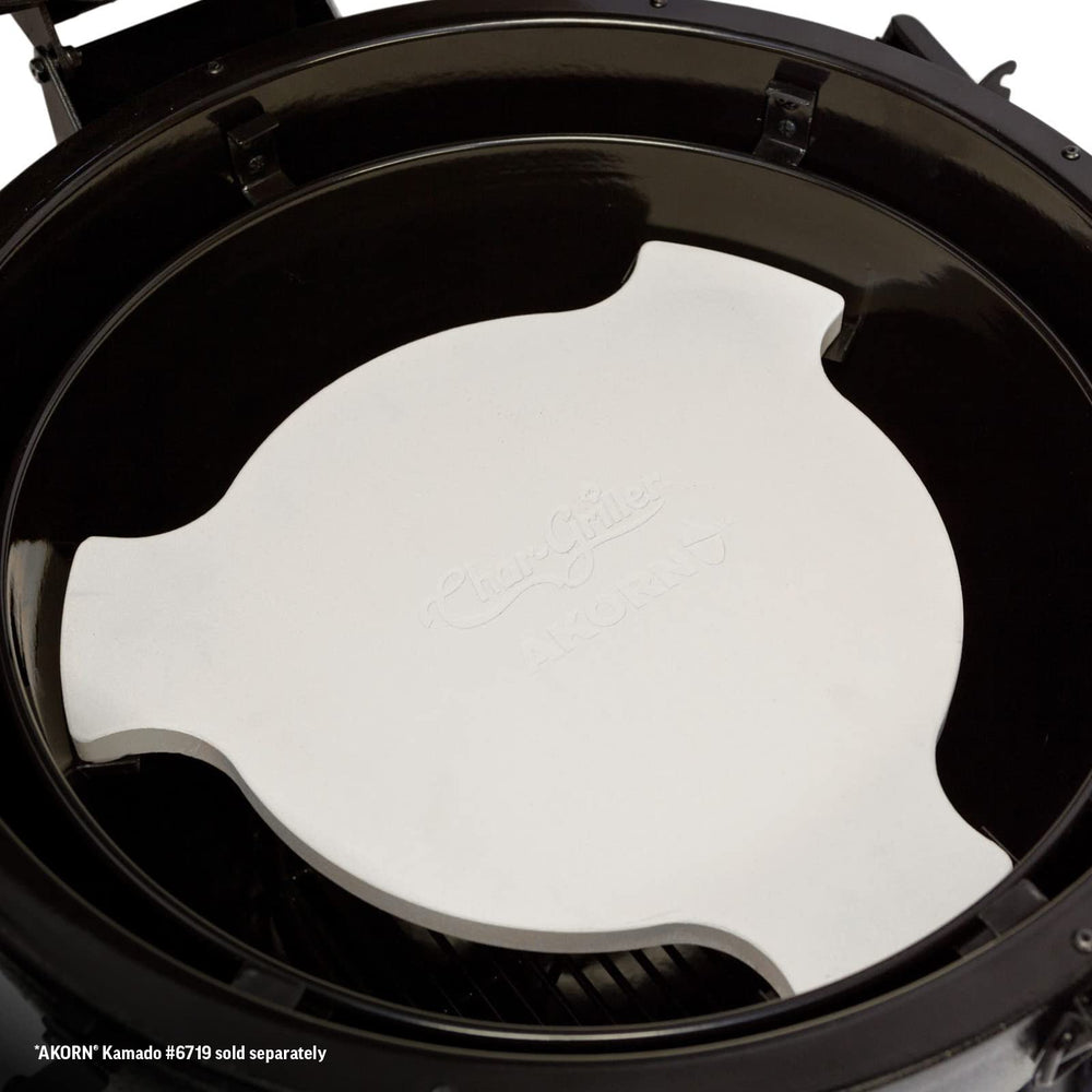 Char-Griller Smokin' Stone close-up texture highlighting durable cordierite and even heat