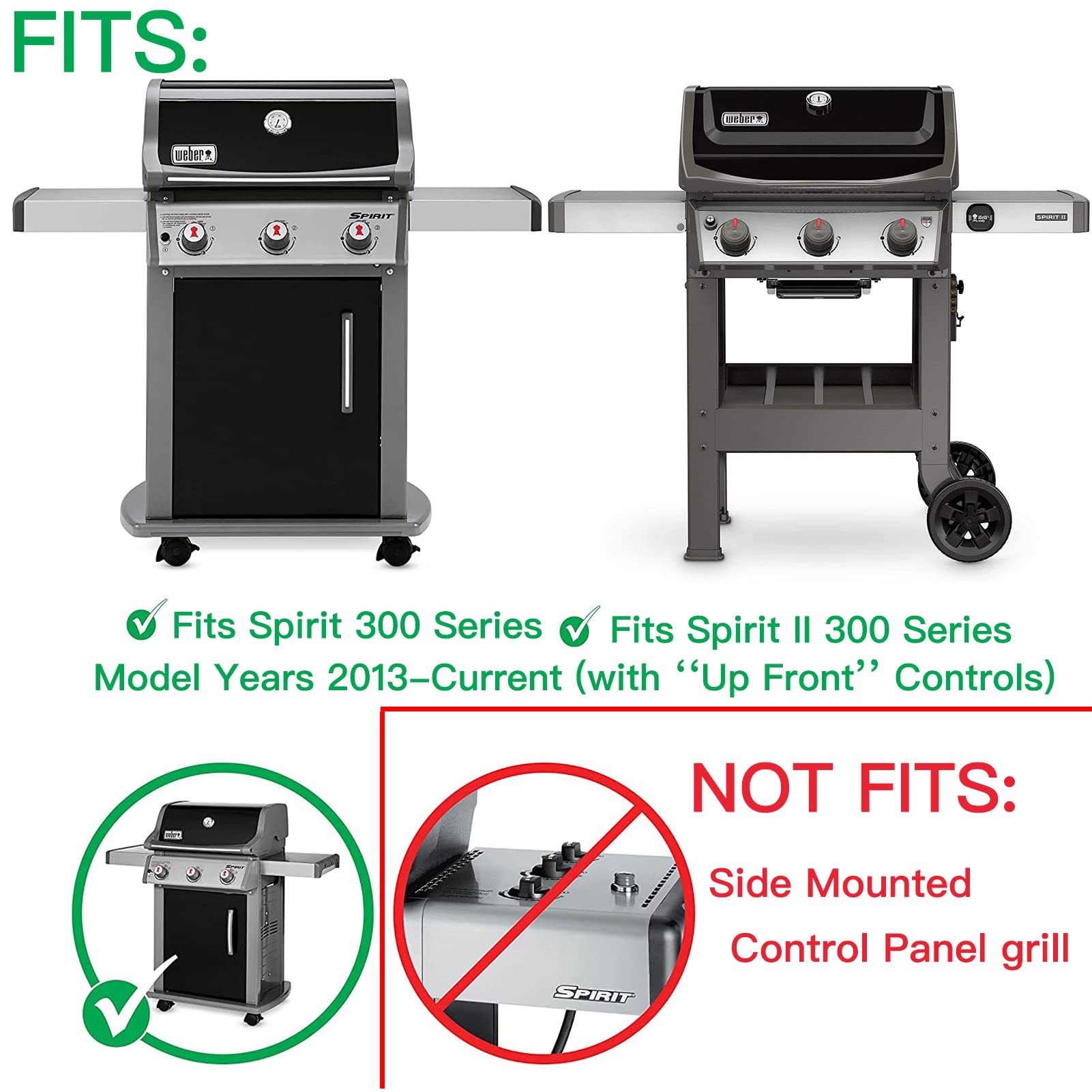 Charbrofire burners length comparison with ruler, ensures accurate OEM fit
