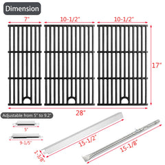 Charbrofire close-up matte enamel rods demonstrating better heat retention