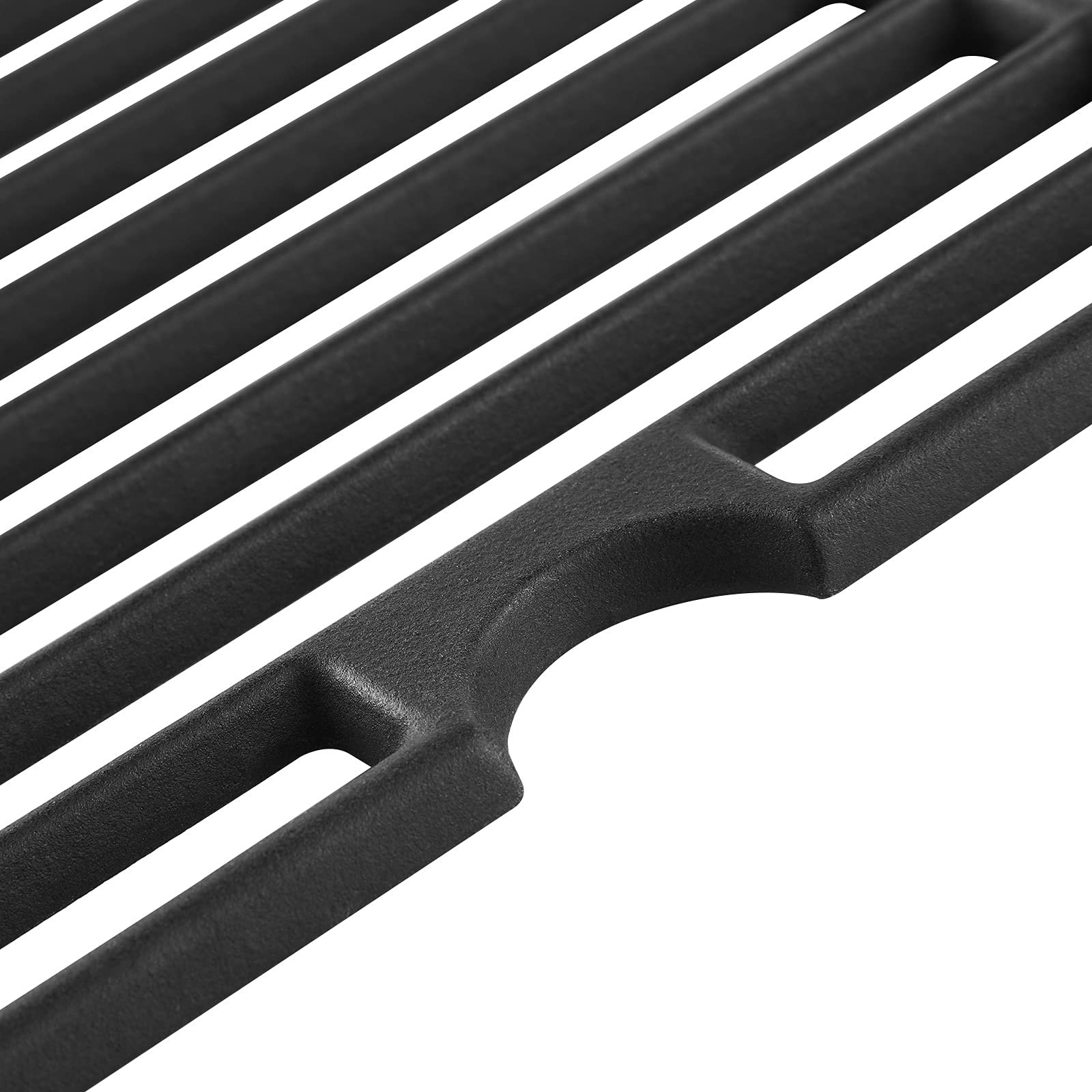 Charbrofire grate beside ruler showing 19 1/16" x 10" dimensions for fit verification