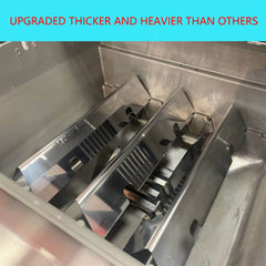 Charbrofire close-up stainless flavorizer bars showing durable finish