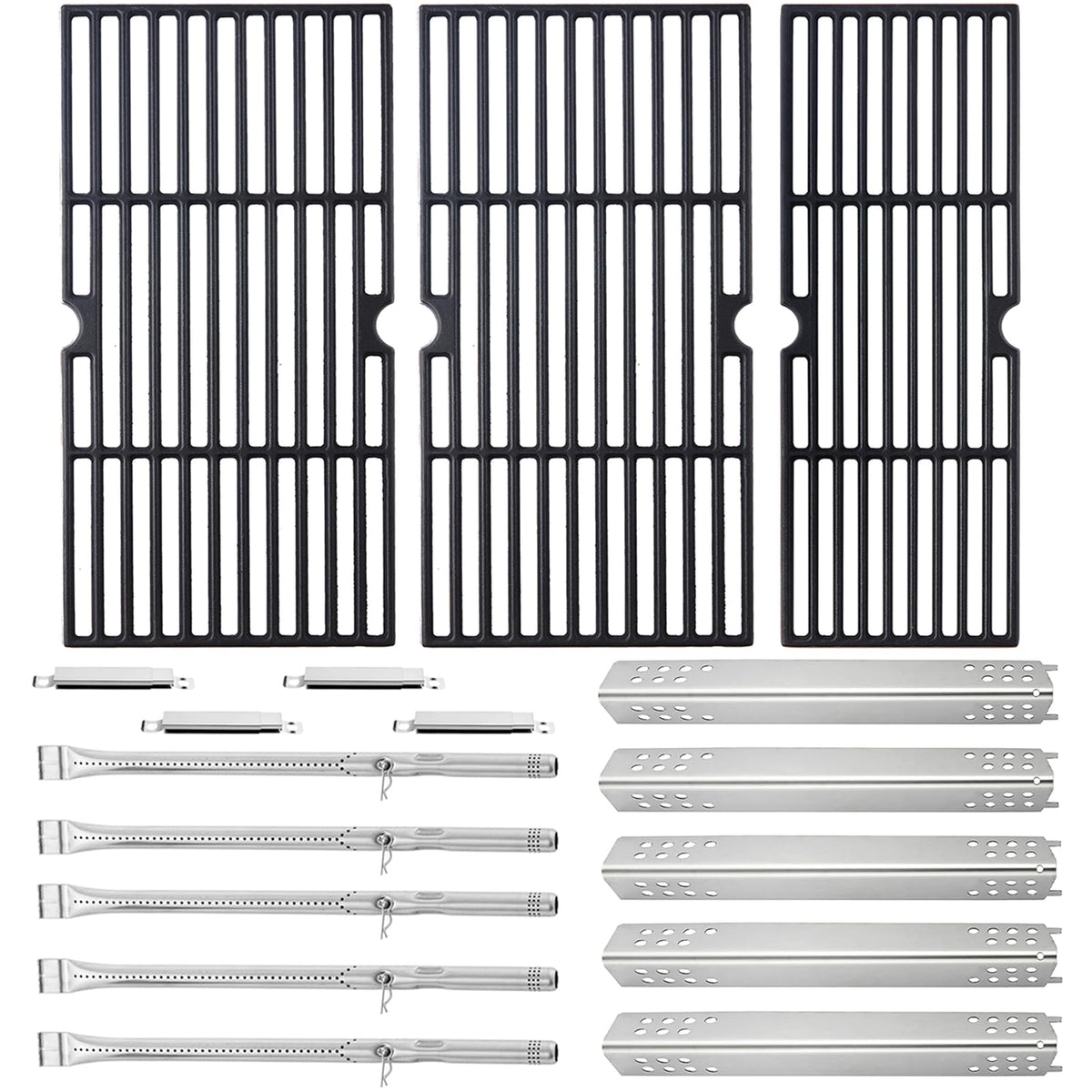 Charbrofire front view of replacement grates showing robust fit and durability