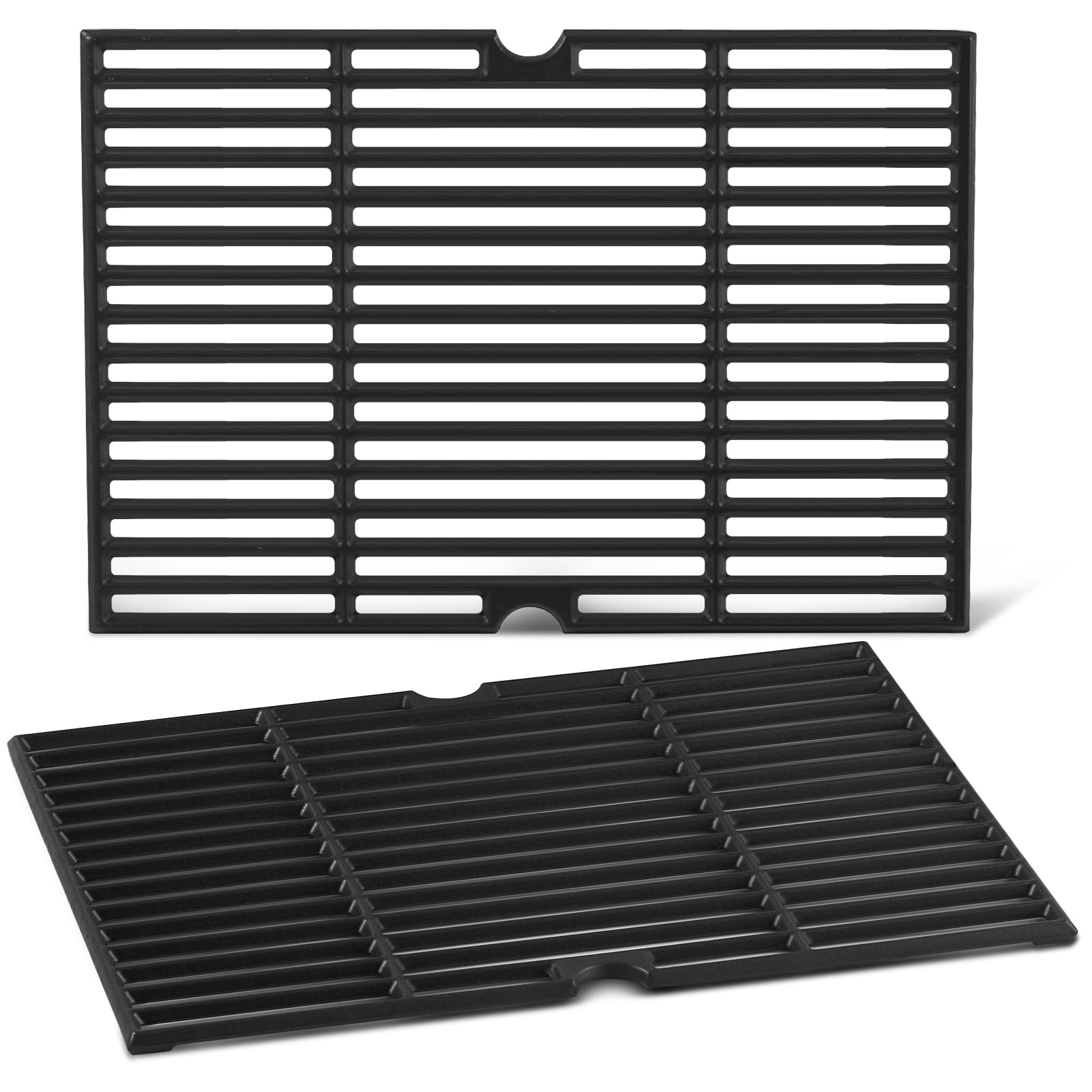 Charbrofire front view of two replacement grates showing fit and finish, improved durability