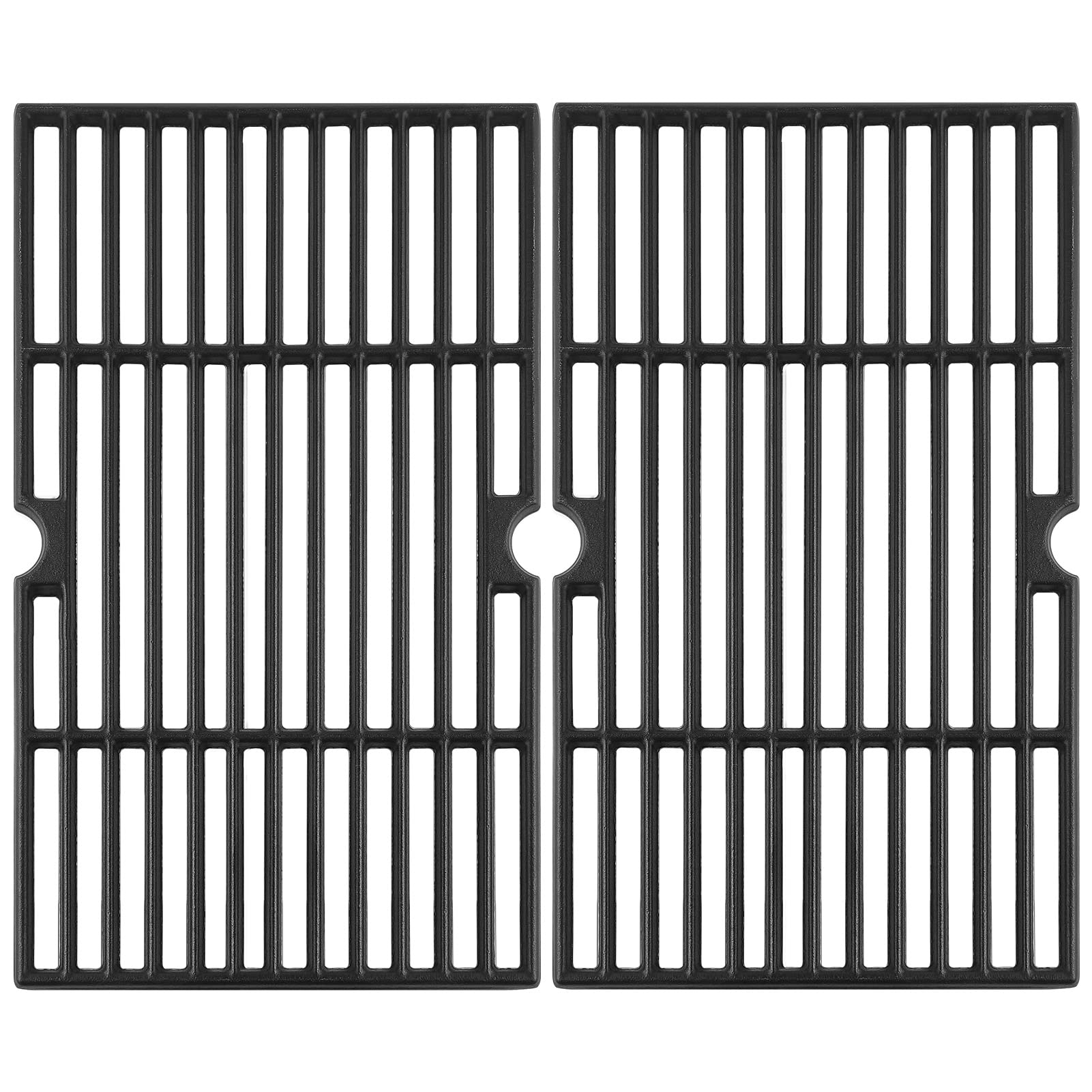 Charbrofire front view of replacement cast-iron grate showing fit and finish for accurate replacement
