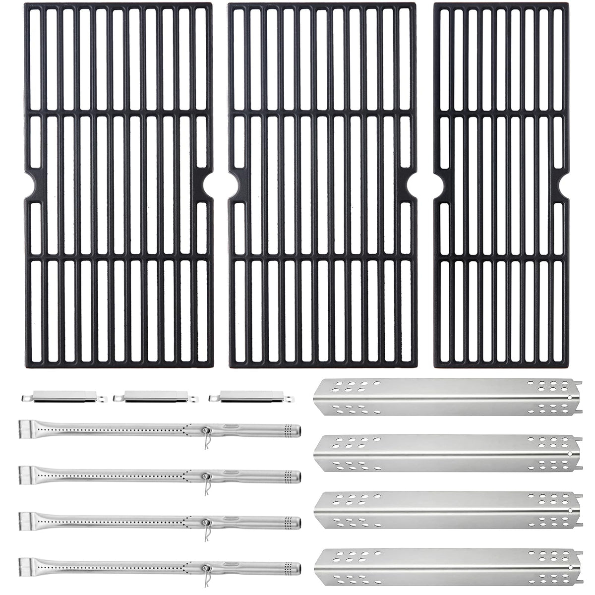 Charbrofire front view of replacement grates showing even coverage and durability