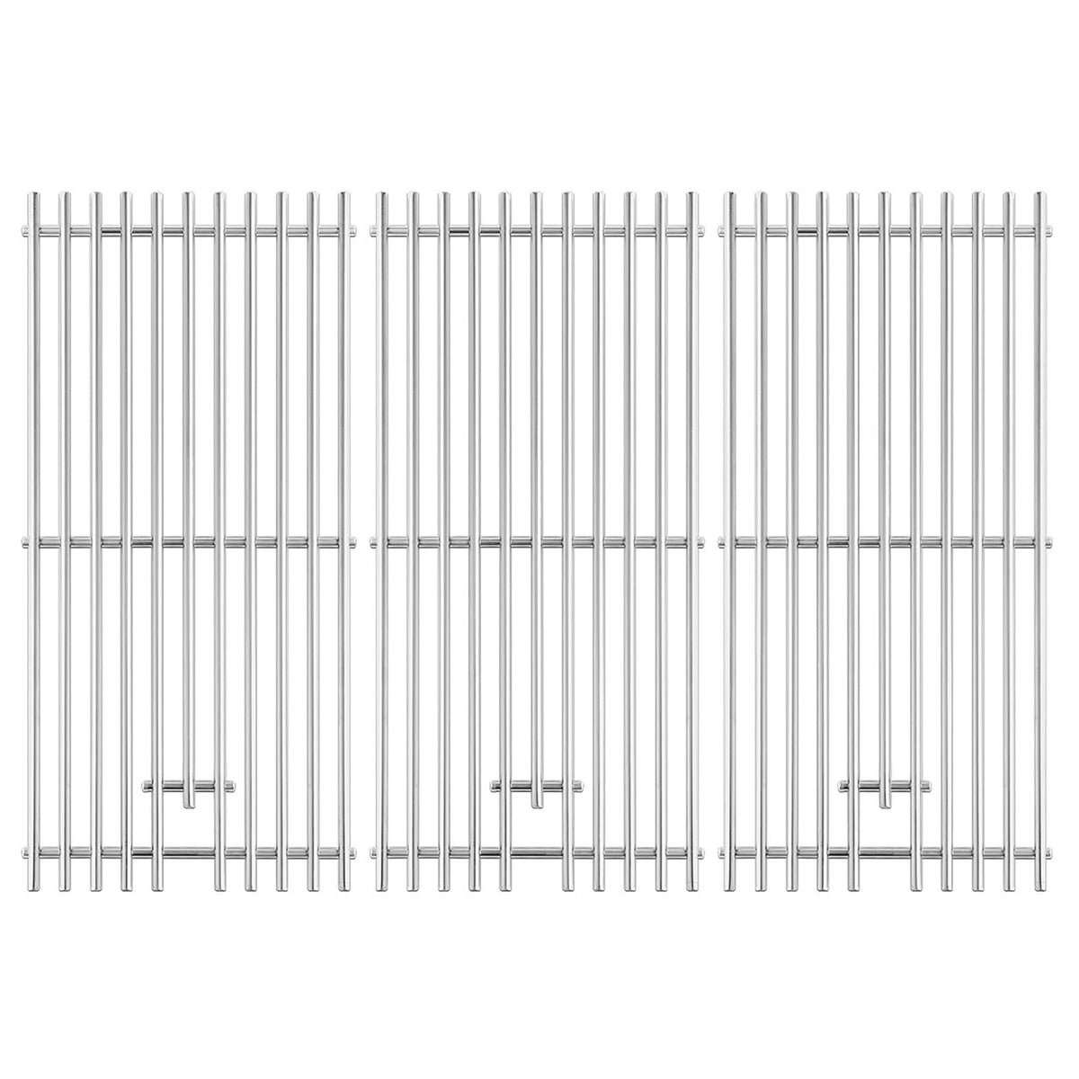 Charbrofire front view three grates showing full coverage and durability