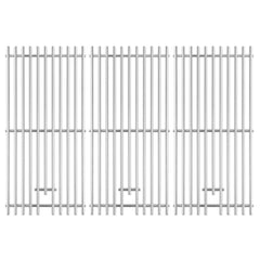 Charbrofire front view three grates showing full coverage and durability