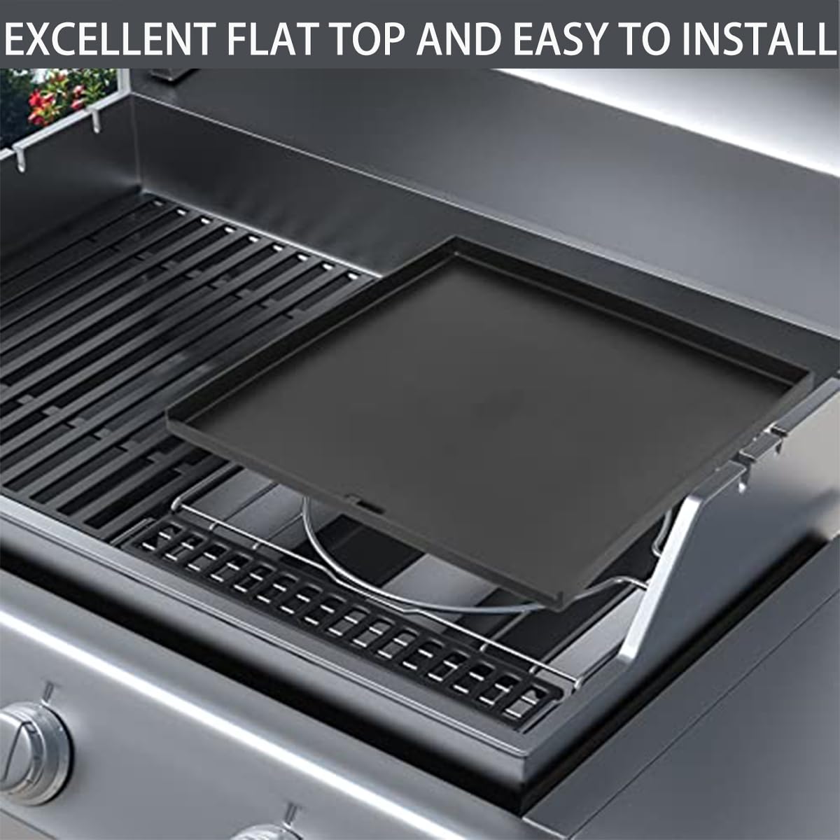Charbrofire grease vent holes detail enabling cleaner cooking and drainage