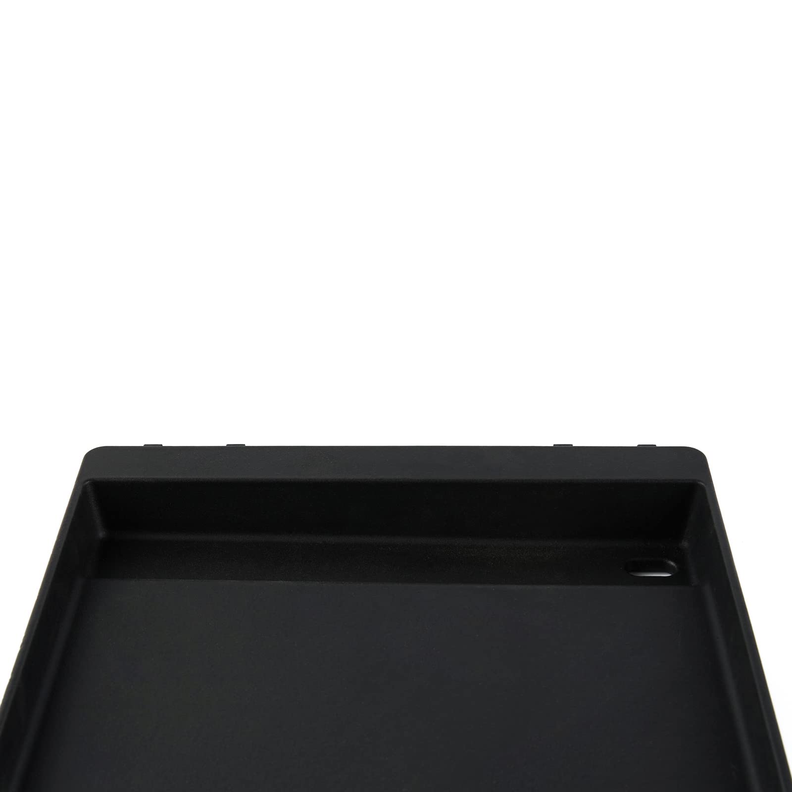 Charbrofire griddle being wiped and lightly oiled to show easy maintenance