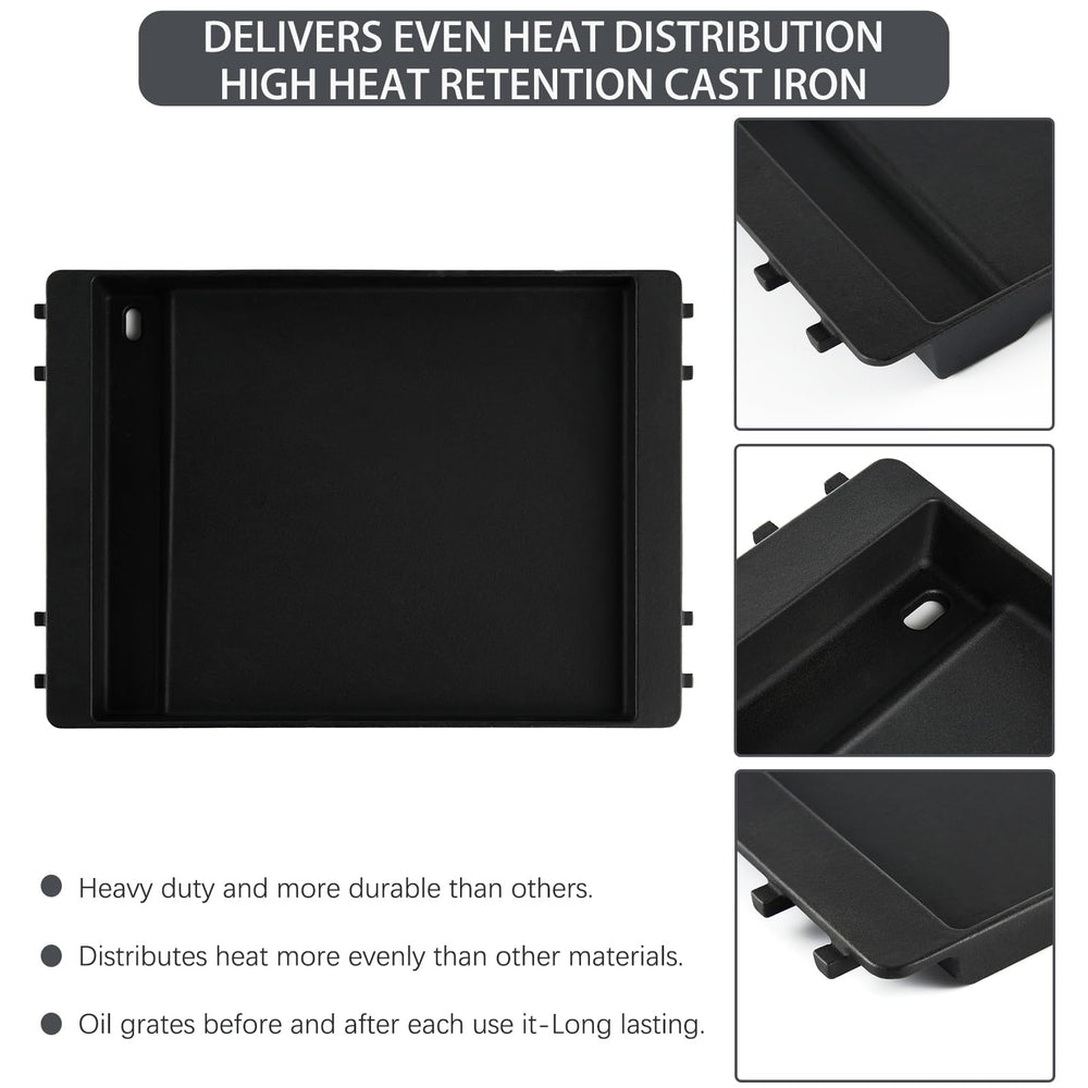 Charbrofire griddle edge mounting detail showing secure fit into Weber grate slots