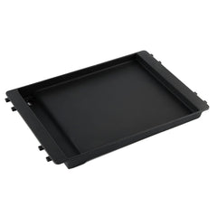 Charbrofire griddle front view showing full flat cooking surface and fit