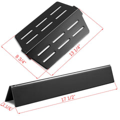 Charbrofire heat deflector bottom view showing secure fit and protection