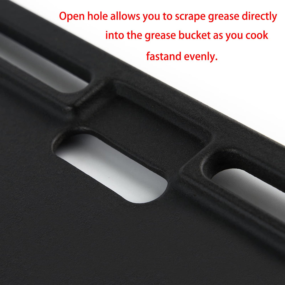 Charbrofire griddle installed in Traeger grill for even searing benefit