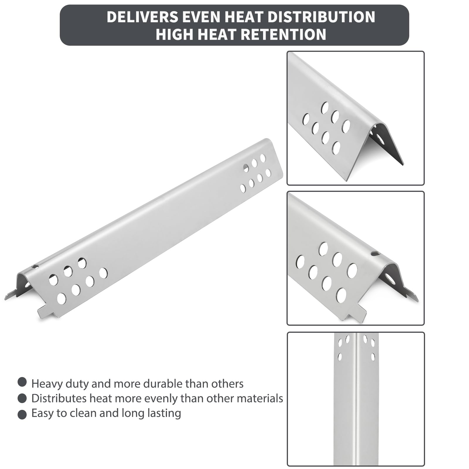 Charbrofire installed parts inside grill improving even heat distribution